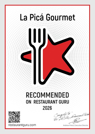 Certificado Restaurant Guru 2026 — La Picá Gourmet